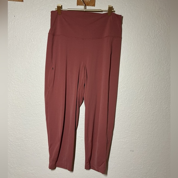 Patagonia NetPlus High Rise Leggins Relaxed Fit Women Size l, Mauve Athletic Pan - Picture 4 of 7